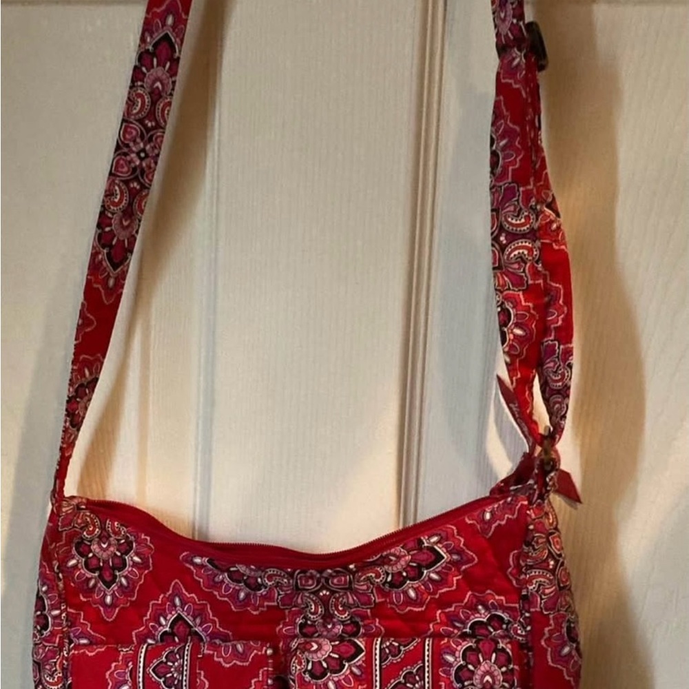 Vera Bradley Red Paisley Shoulder Bag